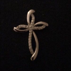 Diamond cross pendant